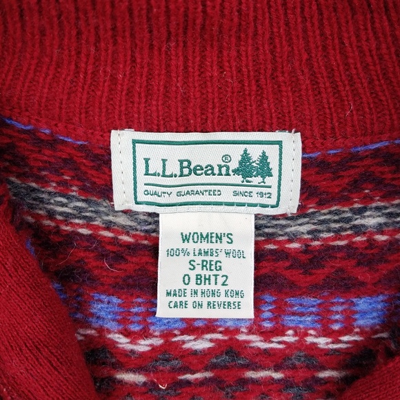 L.L. Bean Fair Isle Sweater - Small - Picture 5 of 8